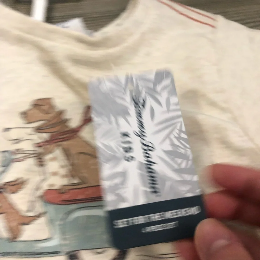 Tommy Bahama Kids' Cream Graphic T, Pants and Short  Set 24M